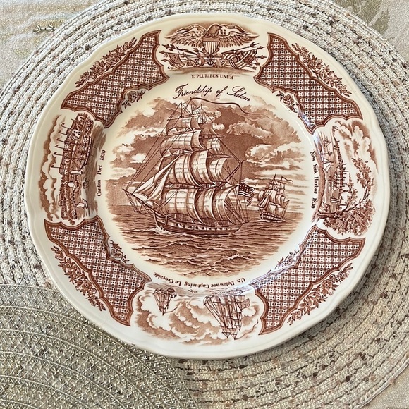 Other - Set of Four Alfred Meakin Fair Winds Friendship of Salem10" Plates England